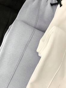 SHEIN 3pcs Tween Boys Loose Knit Sweatpants Set