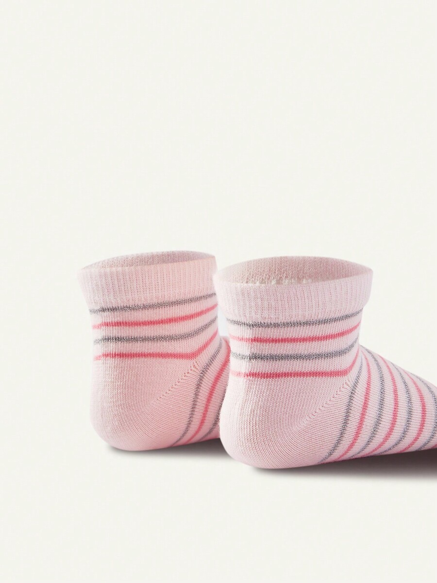 Cozy Pixies 5 Pairs Cute Pink Butterfly & Heart Patterned Baby/Toddler