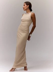 MUSERA 性感网纱长裙，优雅春夏度假派对薄纱