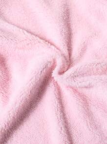SHEIN 女童撞色毛领保暖夹克 - 銀色 - 查看 6