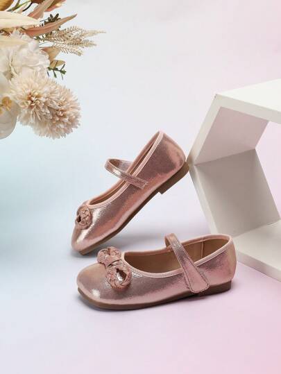 أحذية مسطحة ذات فيونكة لطيفة للبنات ، الربيع والخريف