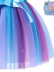 SHEIN Newborn Baby Girls' Winter White Cute Cartoon Romper, Holiday & Casual Playsuit