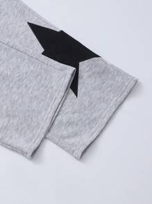 SHEIN Explorewe 3pcs/Set Tween Girls Hooded Top + Embroidered Vest + Pants Suit - Grey - View 8