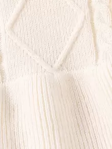 2 件装女婴优雅荷叶边毛衣裙和裤子套装，可爱百搭服装，适合生日派对、旅行、日常穿着 - 粉色 - 查看 5