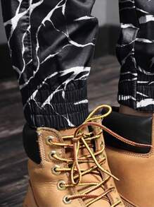 Manfinity Homme Calça Casual Masculina com Bolsos Cargo e Estampa de Camuflagem, De Volta às Aulas