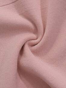 DAZY Women's Solid Color Elegant Off-Shoulder Knit Top - Pink - View 7