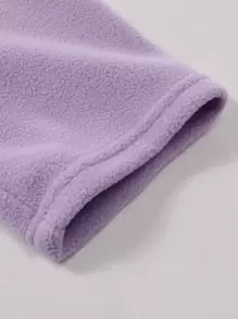 Manfinity Hypemode Men's Sherpa Lined Zip Up Jacket - Purple - View 5