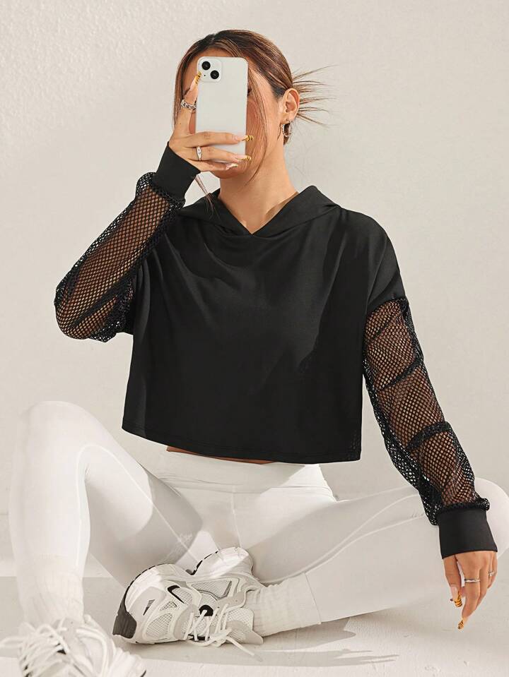 Mesh sweatshirt womens store