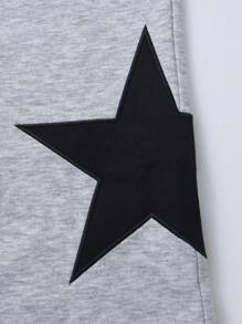 SHEIN Explorewe 3pcs/Set Tween Girls Hooded Top + Embroidered Vest + Pants Suit - Grey - View 4