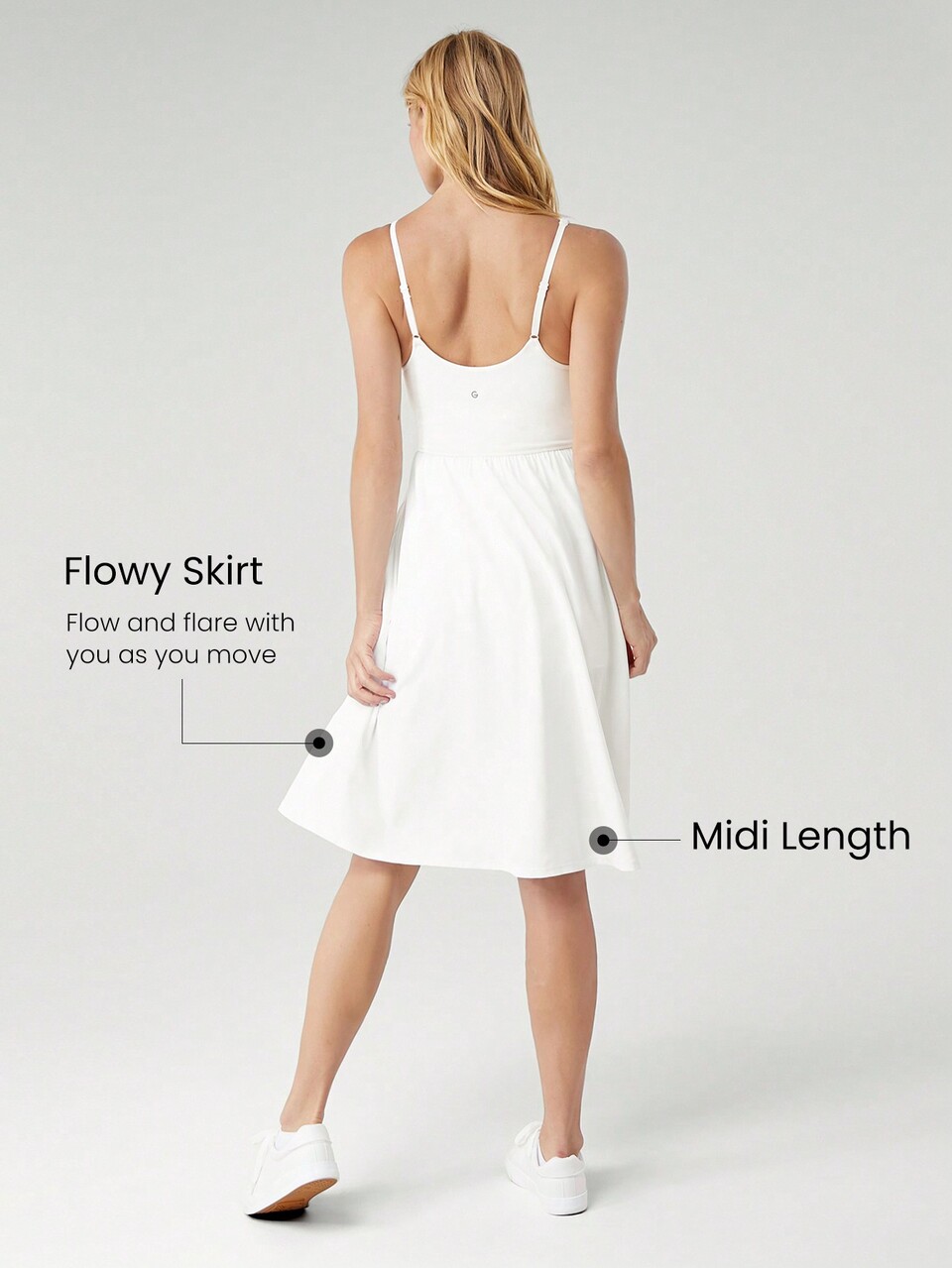 FeatherFit™-Air VitalSwift Active Adjustable Pocket Anti-Slip Dress With Built-In Shorts Casual Quick Dry