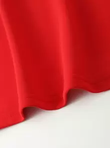 Manfinity Roghcode 男士圆领短袖熊印花休闲 T 恤 - 紅色 - 查看 4