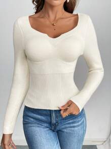 SHEIN Privé 女士加厚针织毛衣，秋冬新品打底上衣