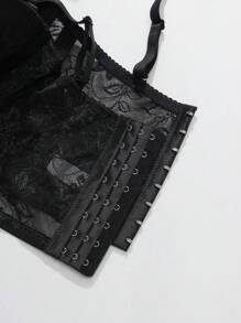 1 件女士 Simplistyle 可调节提升支撑防滑无缝胸罩 - 黑色 - 查看 3