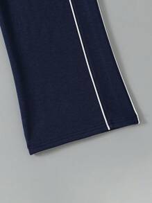 SHEIN Explorewe 2pcs/Set Teen Girls Casual Zip Up Hoodie Outfit