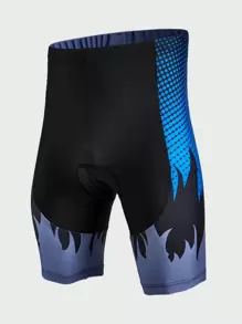Manfinity Riding Polka Dot Muster Lässig Fitness Radfahren Shorts Bikeshorts