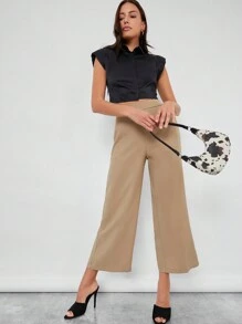 BizChic Pantalones con costura delantera - Caqui - Ver 5