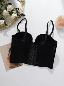 1 件女士 Simplistyle 可调节提升支撑防滑无缝胸罩 - 黑色 - 查看 2