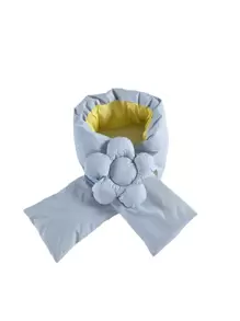 Girls' Warm Padded Long Puffer Jacket, Blue - Baby Blue - View 5