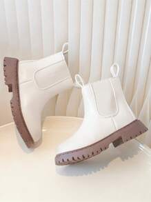 Botas Infantis Femininas, Novo Estilo Britânico de Outono/Inverno Botas Curtas de Borboleta, Botas de Princesa