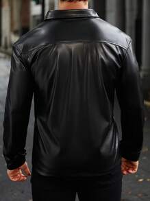 Manfinity LEGND Chemise pour homme avec boutons, manches longues, poche, tendance, charmante, pour sortir. Idéal comme cadeau pour les amis, le mari ou le petit ami