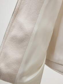 BizChic Chaqueta de lana de unicolor, elegante y versátil para el ir y venir, ropa de invierno para mujer - Albaricoque - Ver 10