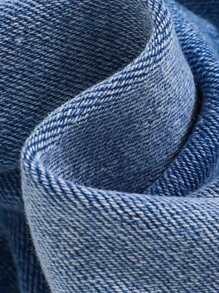 Cozy Pixies Baby Girl Blue Denim Stretch Flared Jeans - Light Wash - View 3