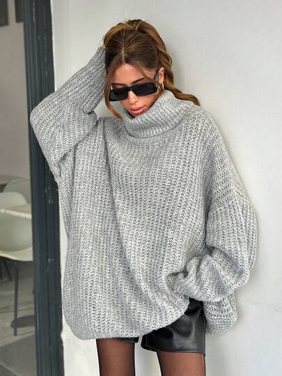 EURMUSE Casual Loose Turtleneck Sweater, Autumn & Winter