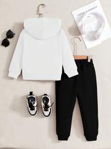 2 件套年轻男孩休闲运动跑步街头服饰适合秋冬季