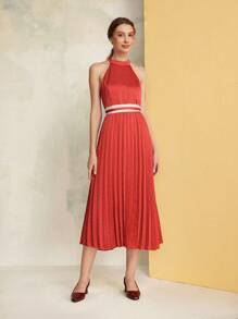 MOTF PREMIUM WOMEN SQUARE TOE CHUNKY HEEL BACKLESS HIGH HEEL SHOES, PARTY FALL BURGUNDY HEELS, FOR NEW YEAR HOLIDAY, VALENTINES - Burgundy - View 10