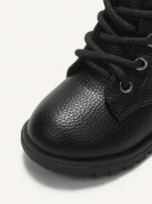 Cozy Pixies 适合幼儿女孩的黑色踝靴，透气公主风格，适合秋冬季