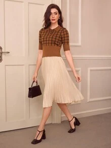 Vintamour Vintage Elegant Women Sequin Pleated A-Line Skirt, Loose Casual Office Beach Hem Flared Skirts Fall Women Skirts Brunch Women Outfit Women Clothing Concert Women Outfit Business Women Clothes Tea Party Winter Women Clothes Winter Women Outfits Women Skirts Fall Women Outfits Fall Women Clothes Work Women Homecoming Christmas