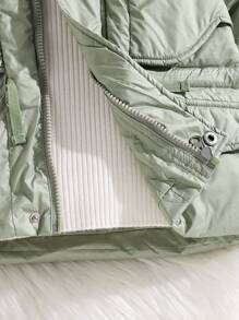 SHEIN Young Boy Hooded  Coat With Patch Pockets