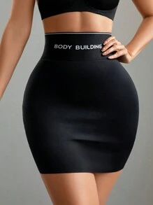 Prenda de faja de mujer informal y cómoda 1 pieza, falda negra