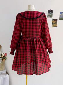 Soleia WYWH 大码女式度假彼得潘领 A 字形心形口袋连衣裙 - 彩色 - 查看 8