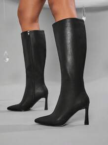 SHUZIA Pointy Toe Skinny Heel Tall Shaft Boot Holiday Vacay Vibe For And Summer Shoes Spring Shoes Spring Break Easter For Christmas