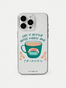 FRIENDS X SHEIN Central Perk 咖啡杯透明手机壳，礼品