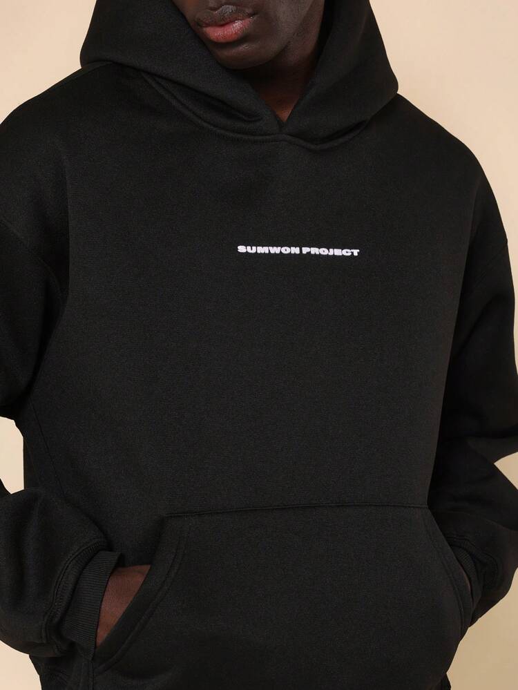 Oversized Pullover Hoodie With Large Back Print