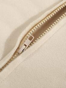 Manfinity Hypemode Men's Solid Color Minimalist Casual Hooded Long Sleeve Sweatshirt, Casual Clothing