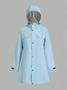 In My Nature In My Nature Outdoor Wear Waterproof Jacket For Women, Suitable For Camping, Hiking, Urban Commute - PFOA Free Blue