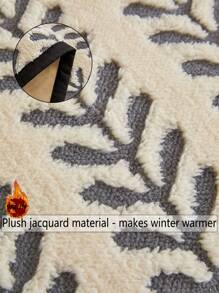 1pc Plush Jacquard Sofa Cushion, Soft And Warm Autumn And Winter Pet Friendly, Non-Slip And Non-Dirty, Living Room Bedroom Outdoor Can Use Sofa Cover