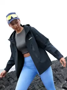 In My Nature Jachetă impermeabilă pentru femei pentru camping în aer liber, drumeții, navetă în oraș, îmbrăcăminte casual Topuri pentru femei de iarnă