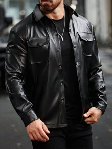 Manfinity LEGND Chemise pour homme avec boutons, manches longues, poche, tendance, charmante, pour sortir. Idéal comme cadeau pour les amis, le mari ou le petit ami