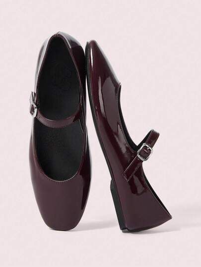 CUCCOO DOLLMOD Women's Patent Leather Slip-On Flat Casual Shoes Sorceress Spring Shoes Spring Break Easter For Christmas