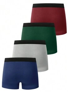 4pcs Christmas Style Men's Boxer Briefs - Multicolor - View 2