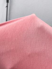 SHEIN CURVE+ 大码花卉印花 T 恤，休闲宽松圆领短袖 T 恤 - 粉色 - 查看 9