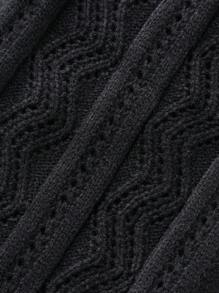 Manfinity Homme Suéter de punto informal con cordón para hombres de moda