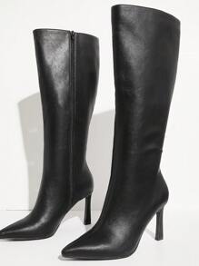 SHUZIA Pointy Toe Skinny Heel Tall Shaft Boot Holiday Vacay Vibe For And Summer Shoes Spring Shoes Spring Break Easter For Christmas