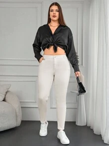 RueChic Jeans skinny vita alta taglia comoda