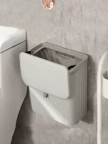 SHEIN 1 szt. 8L/12L kuchenny pojemnik na kompost, odpowiedni do blatu lub pod zlewem, wiszący mały kosz na śmieci z pokrywką, odpowiedni do szafki/łazienki/sypialni/biura/na kemping, można zainstalować wewnętrzny pojemnik na kompost