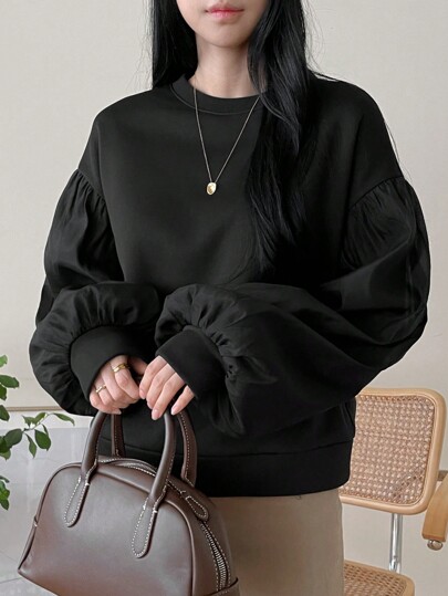 DAZY Loose Casual Solid Color Hoodie For Women,Fall Clothes